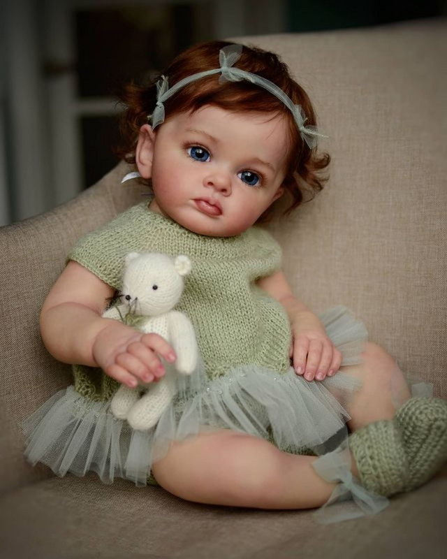 60CM Bebe Reborn Doll Lovely Reborn Toddler Girl Doll Hand-painted 3D Visible Veins Soft Touch Baby Dolls Bonecas Bebe Toy