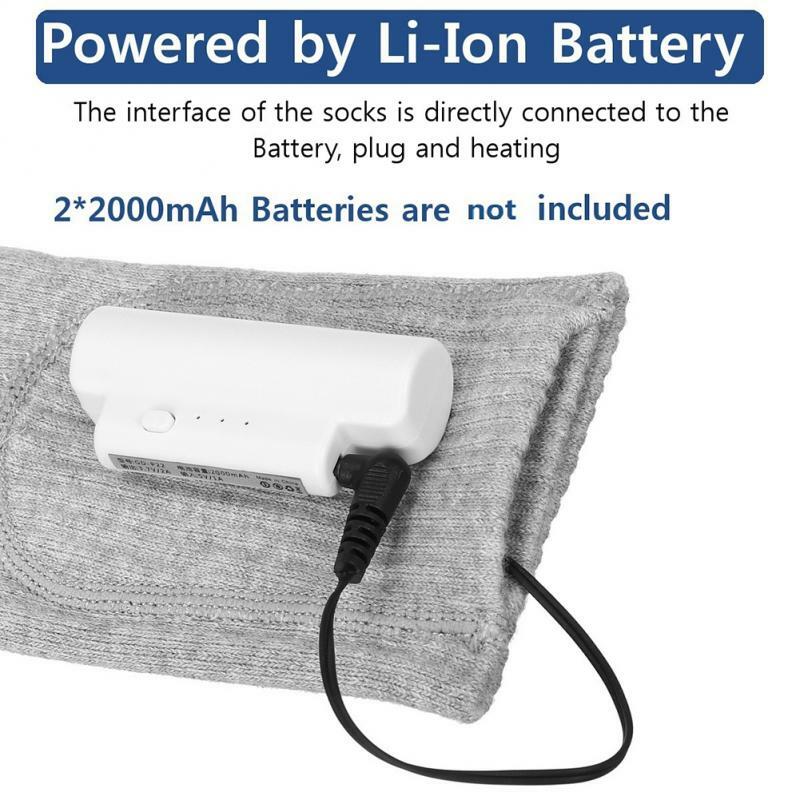 Ngoài Trời Điện Làm Nóng Tất Khởi Động Chân Ấm USB Sạc Chống Lạnh Hâm Nóng Có Thể Rửa Tất Vớ Thể Thao Mà Không Cần Pin