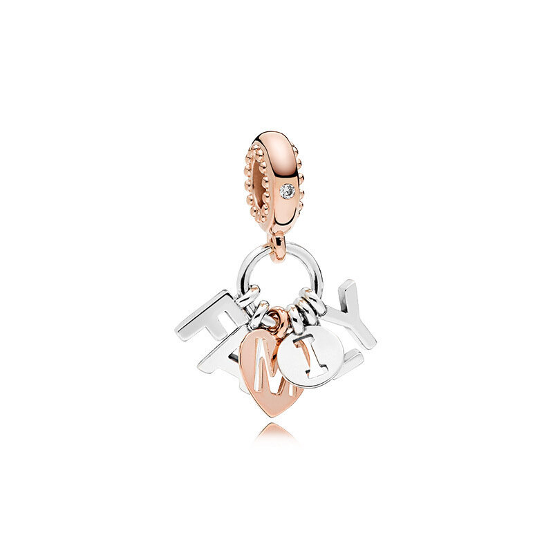 Nowy biżuteria prezent 100% 925 Sterling srebrna bransoletka urok DIY zroszony spersonalizowane projektant bransoletka niestandardowe grzywny biżuteria z koralików kobiet