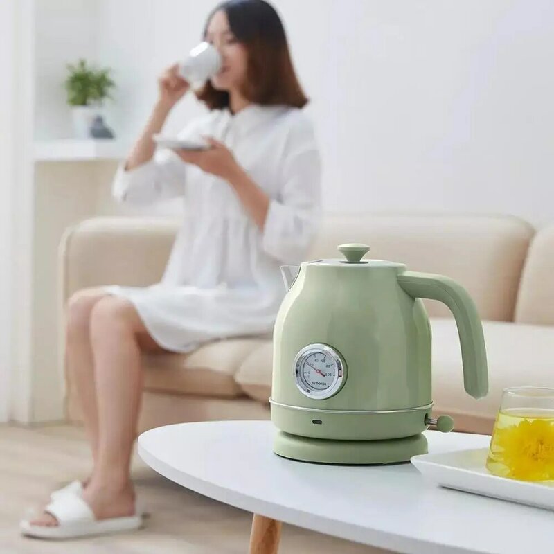 Xiaomi MIJIA Qcooker Retro Electric Kettle Import Temperature Control 1.7l Large Capacity With Watch Electric Kettle