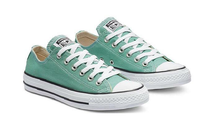 Authentic low Converse Chuck Taylor All Star men and women unisex Skateboarding sneakers comfortable casual green canvas Shoes