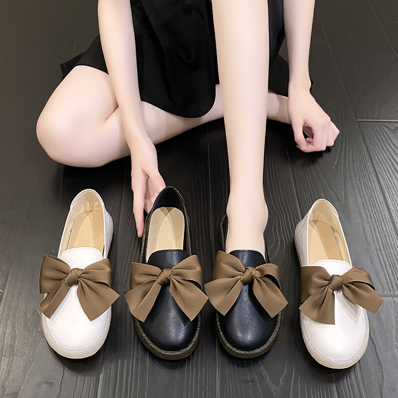 ฤดูใบไม้ผลิ/ฤดูใบไม้ร่วงรองเท้ารองเท้าผู้หญิง Zapatos De Damas Elegantes ลำลองบัลเล่ต์รองเท้าส้นเตี้ยสตรี...