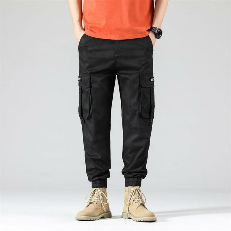 Multi bolso dos homens calças casuais militar tático joggers carga calças moletom camuflagem hip hop calças de carga pantalones hombre