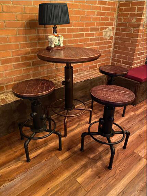 Tavolo da Bar industriale TOPOWER 31.5-41.3 "tavolo da Pub regolabile da cucina tavolo da pranzo da caffè (bronzo)