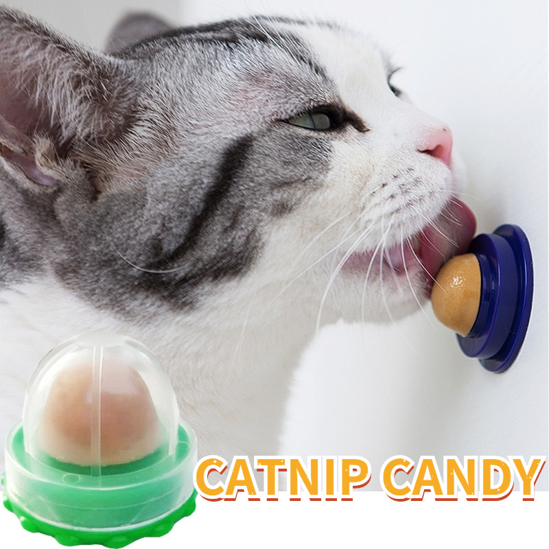 โภชนาการแมว Catnip Ball ฝุ่นรอบปลอดภัย Catnip ขนมเลีย Candy วิตามินพุดดิ้ง Catnip Lollipop สำหรับแมวแมว Ragdoll