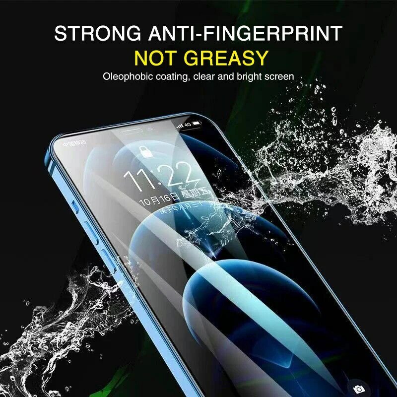 Гидрогелевая пленка 4 шт., полное покрытие для iPhone 11 12 13 14 Pro Max Mini, Защита экрана для iPhone 14 11 8 7 6 Plus X XR XS MAX, пленка