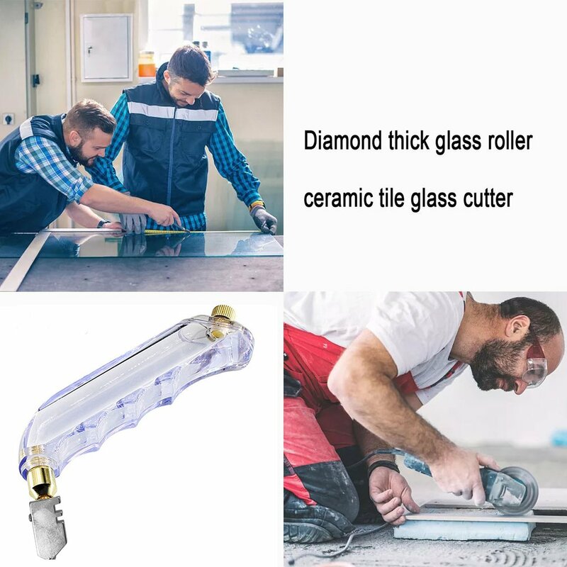 Pistol Type Glass Cutter Ceramic Tile Cutting Professional Lubricated Glass Cutter Cemented Carbide Diamond Glass Cutting Tool