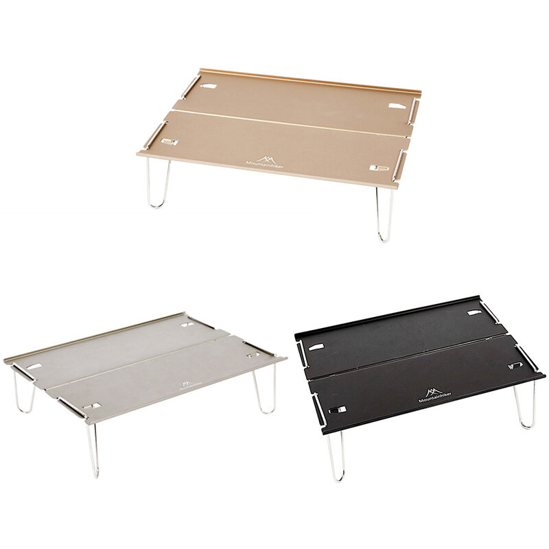 Mini mesa plegable para acampar al aire libre, mesa de Picnic de aleación de aluminio, portátil, desmontable, multiusos, mesa de cena plegable