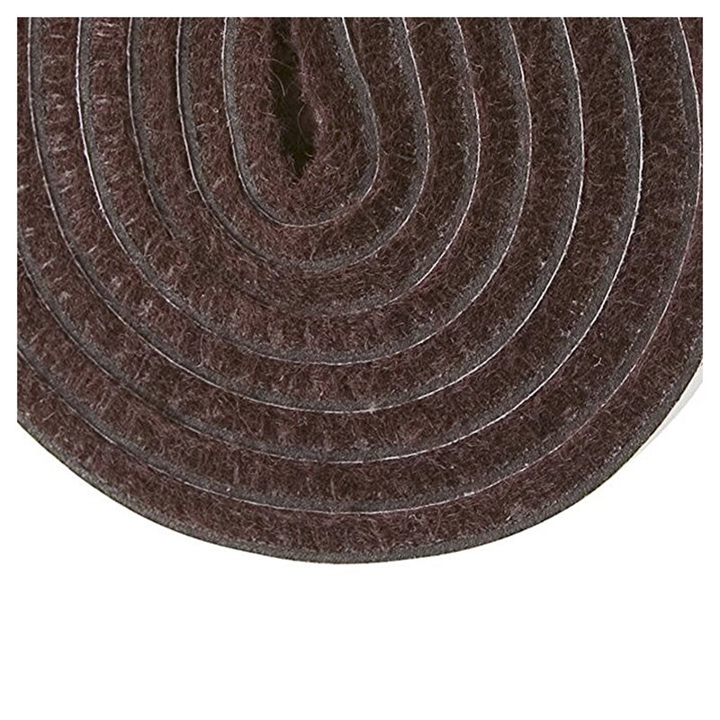 Rouleau de bande en feutre rapDuty auto-adhésif pour surfaces dures, marron, 1/2 po x 60 po, 5X