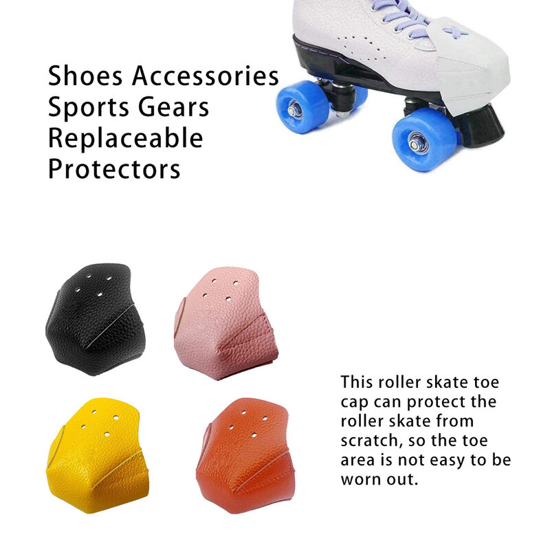 1 Pair Roller Skate Toe Caps Toes Protector Shockproof Breathable Guard