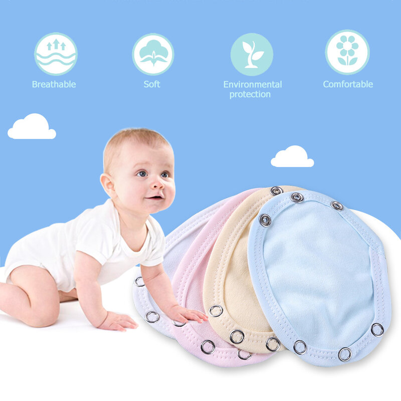 1-8PCS Baby Romper Partner Lengthen Pads Super Utility Bodysuit Diaper Jumpsuit Lengthen Extend Film Baby Infant Romper Partner
