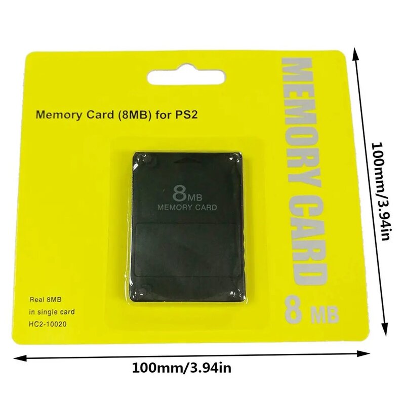 For PS2 6MB/32MB/64MB/128MB/256MB Memory Card Memory Expansion Cards Suitable for Sony Playstation 1 PS2 Black Memory Card