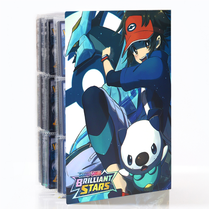 540 pçs 9 bolso pokemon pikachu charizard grande álbum cartão livro pasta notebook anime jogo coleção fichário titular brinquedos