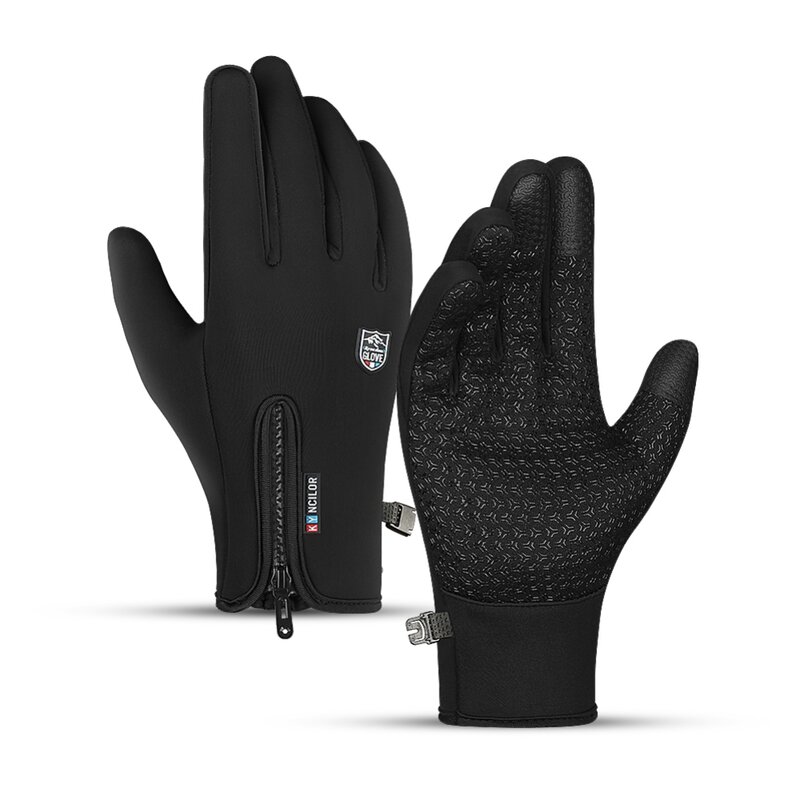 Зимние лыжные перчатки, ветрозащитные мотоциклетные перчатки для верховой езды, водонепроницаемые перчатки для альпинизма, велоспорта, Но...