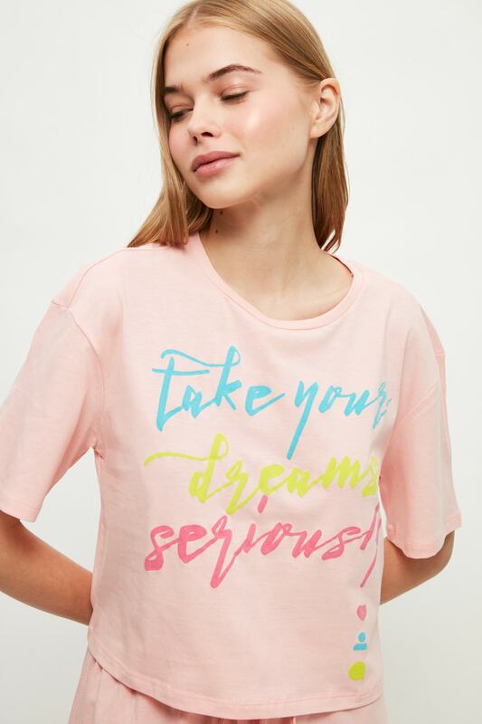 Trendyol – ensemble de pyjama tricoté, ligne Tagline