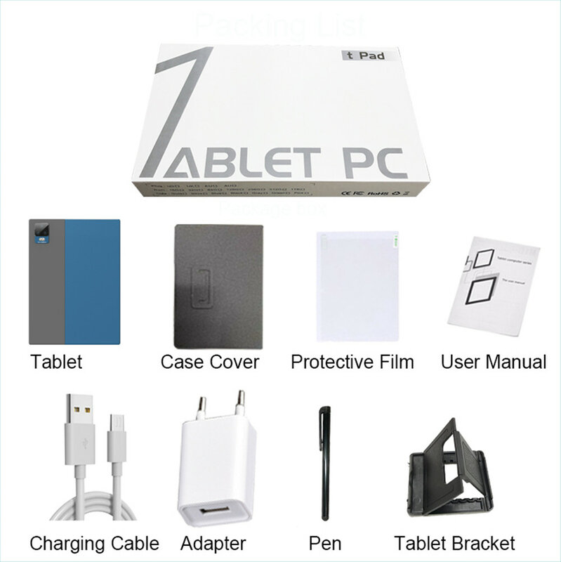 Планшет с 10,1-дюймовым дисплеем, ОЗУ 12 Гб, ПЗУ 512 ГБ, Android 11,0, 2-мя слотами для Sim-карт
