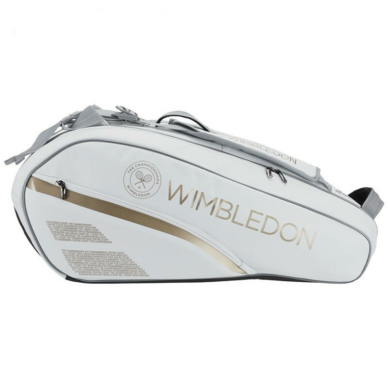 حقيبة ظهر رياضية أصلية من Babolat موضة 2019 للتنس من Wimbledon ذات طبعة محدودة ومناسبة لضارب 6/12