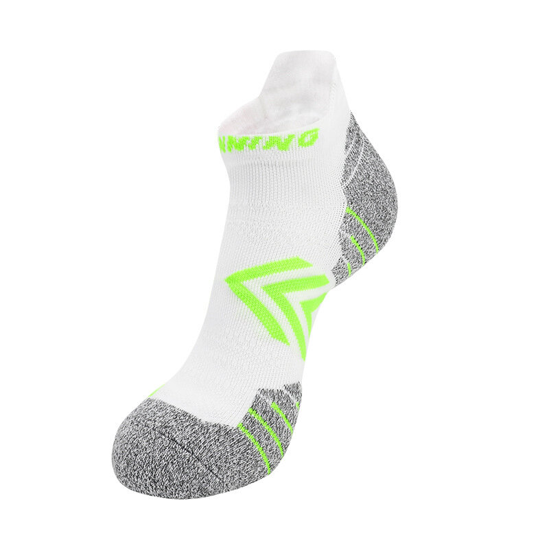 Летние короткие носки для бега мужские женские нескользящие спортивные носки с защитой от пота