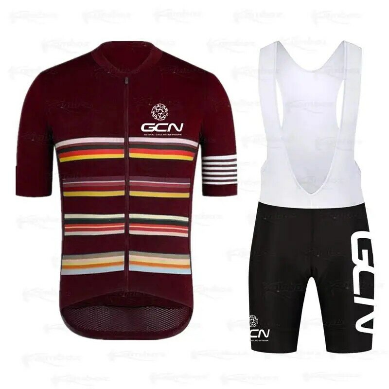 2022 GCN Summer Profession Cycling Sweatshirt Set Men's Short Sleeve MTB Jersey Cycling Clothing Bicycle Maillot Ciclismo New