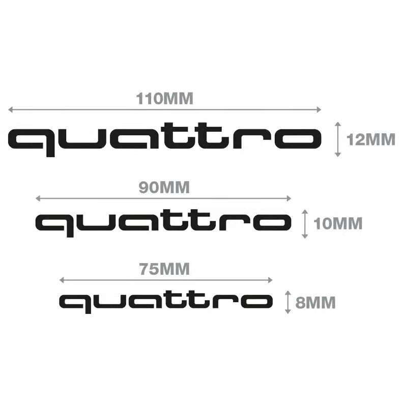 Autocollants haute température pour voiture, pour Audi Quattro A1 A3 A4 A4L A6 A6L A7 A8 Q3 Q5 Q7 TT S RS, étrier de frein, 6 pièces/ensemble