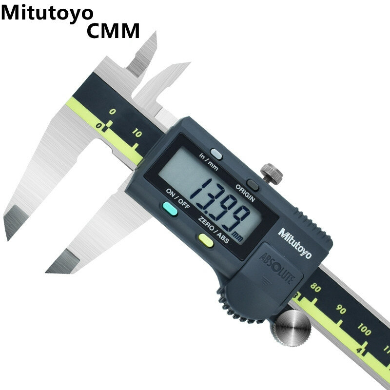 Mitutoyo-calibrador Digital LCD Vernier CMM, herramientas de medición de acero inoxidable, 8 pulgadas, 0-200mm, 500-197-30