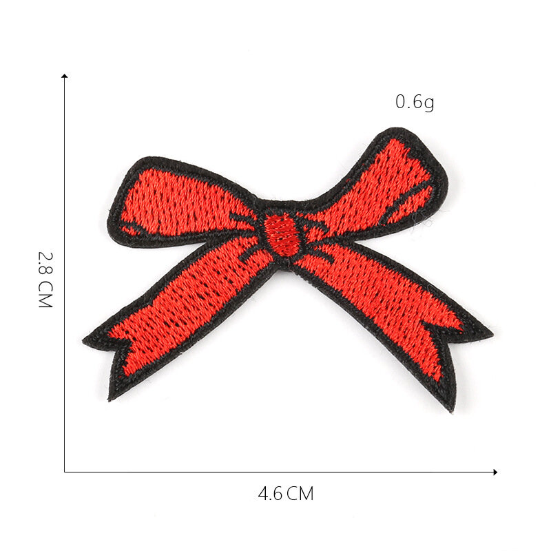 7Pcs Bowknot Series Iron on Embroidered Patches For on Clothes skirt Hat DIY Backpack Jeans Sticker Sew-on Patch Applique Badge