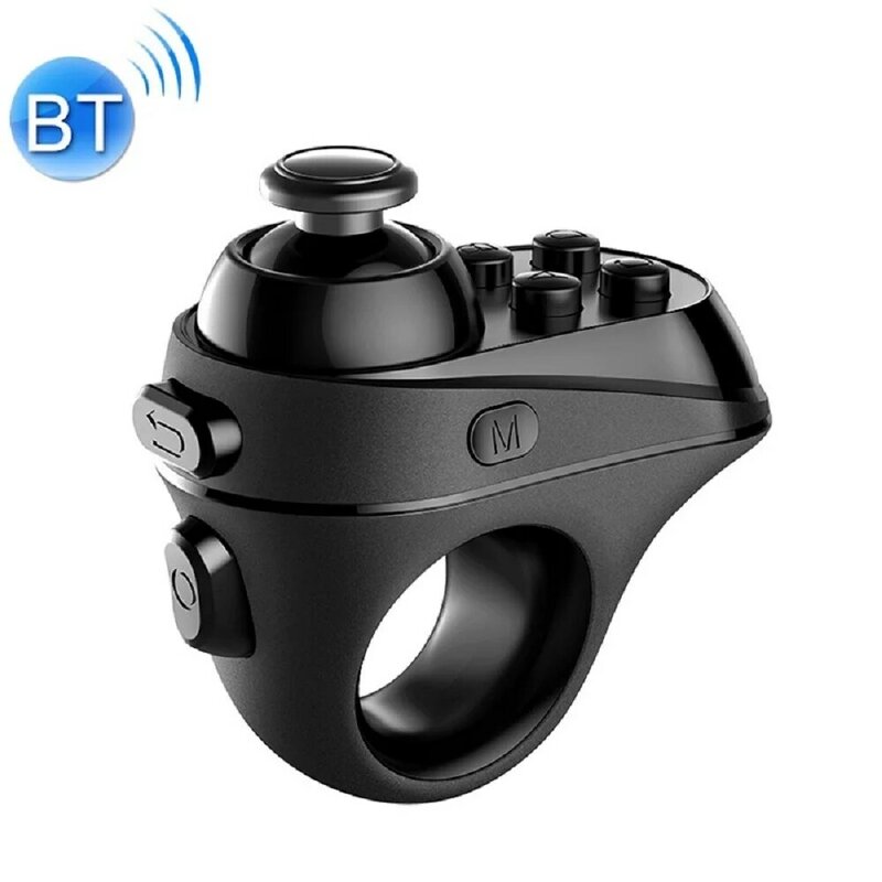 R1 mini anel bluetooth 4.0 recarregável sem fio vr controlador de jogo remoto joystick gamepad para android 3d óculos controle anel