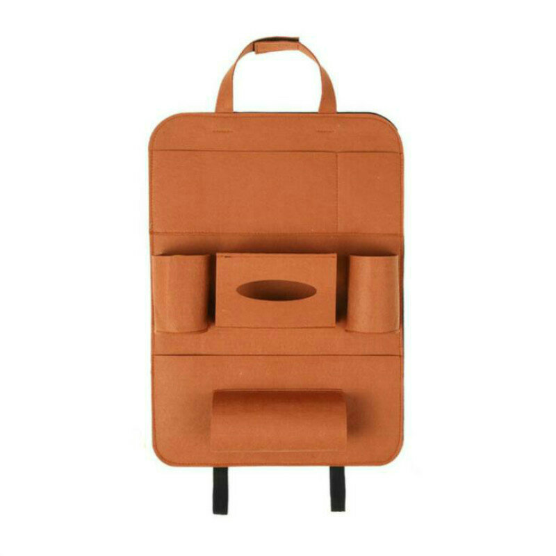 6Color Multi-Pocket Car Seat Back Organizer Storage Bag Pad Cup Storage Drink Holder Felt Fabric Protector for Kids Children Pet