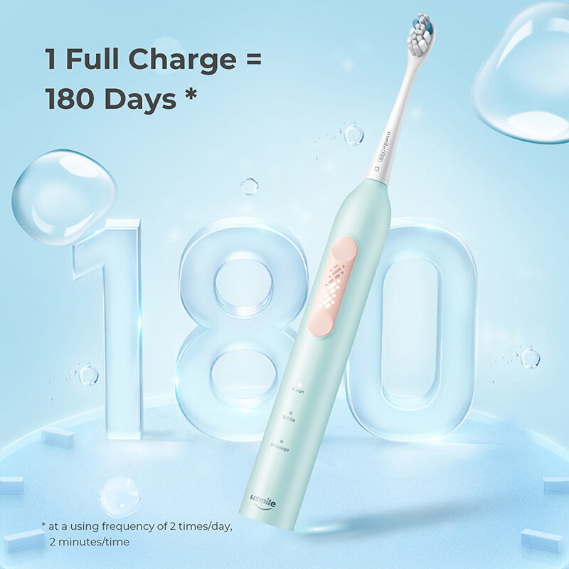 usmile P4 Soft Bubbles Sonic Electric Toothbrush USB Fast Rechargeable IPX7 Waterproof Smart Tooth brush For Sensitive Gum