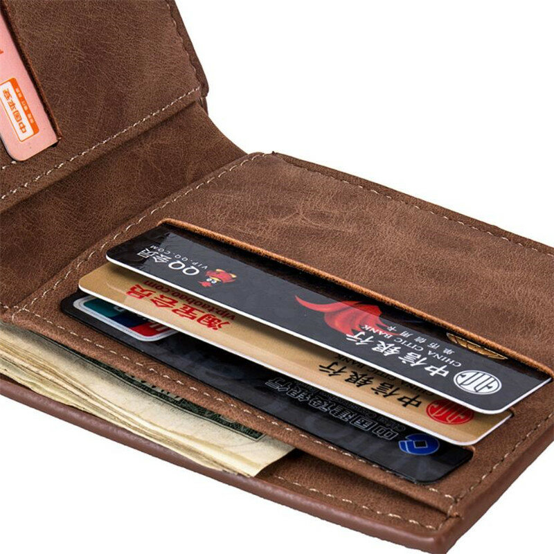Hot Koop Mannen Portemonnee Hoge Kwaliteit Mode Mini Mannen Luxe Wallet Kaarthouder Man Portemonnee Munt Zak Rits portemonnee Voor Mannen