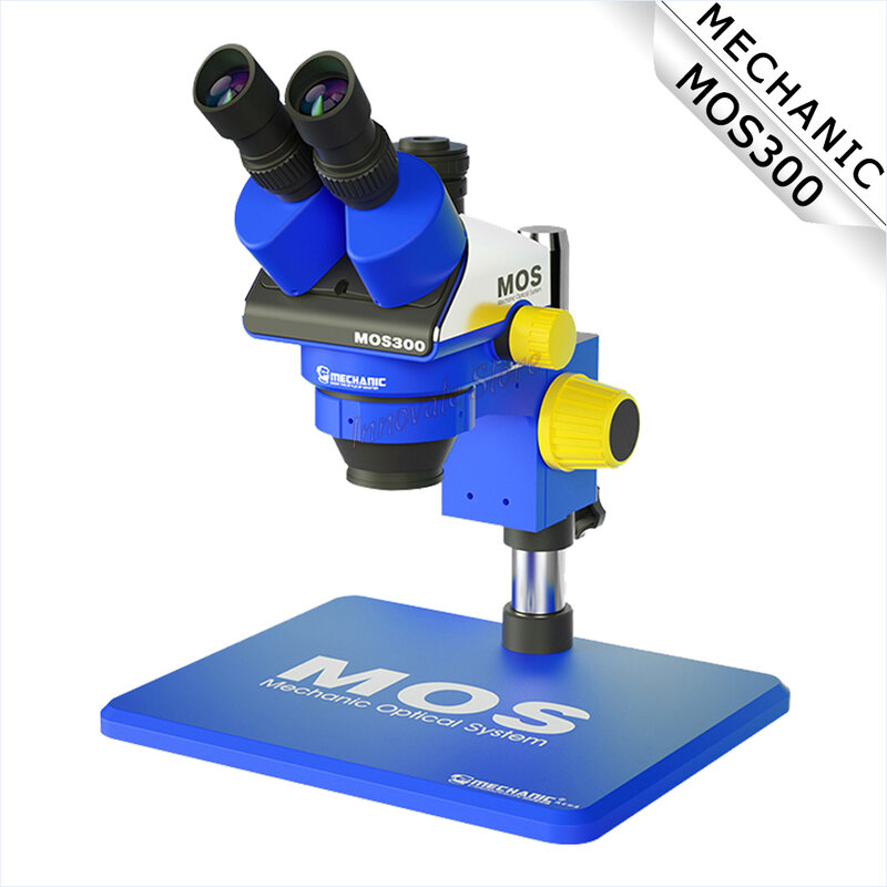 Microscopio Stereo meccanico MOS300 trinoculare MOS260 binoculare HD 360 ° regolazione per strumento di riparazione identificazione incisione
