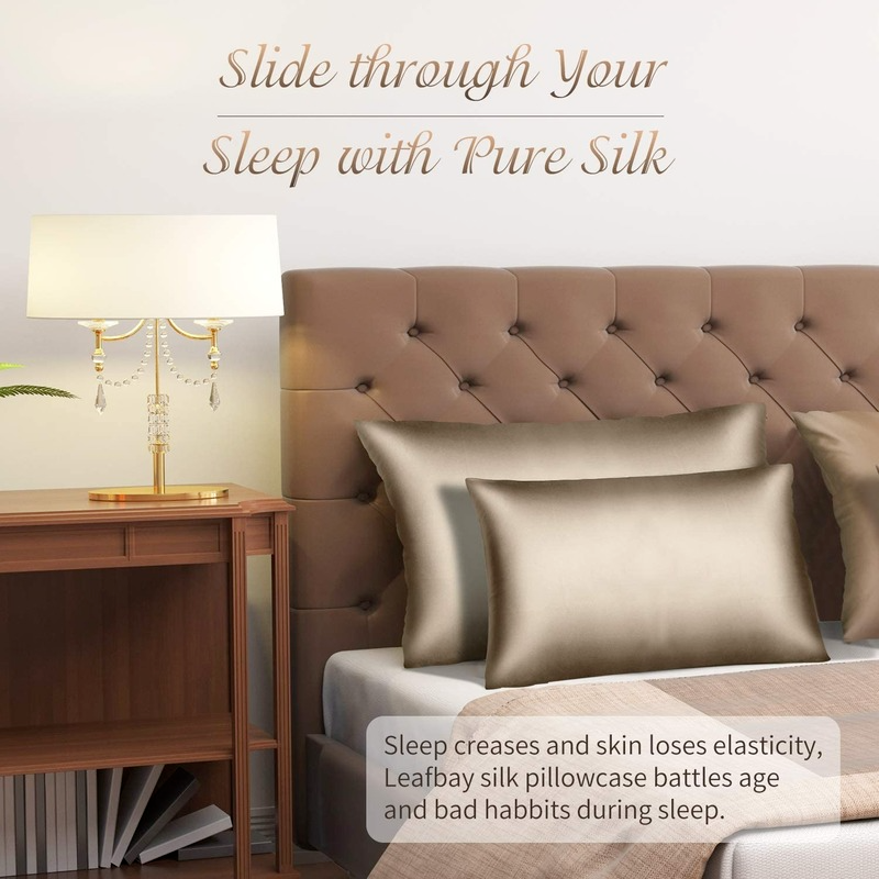 Funda de almohada de satén de seda de emulación con cierre de sobre, funda de almohada de cama, varios colores a elegir, Juego de 2 piezas