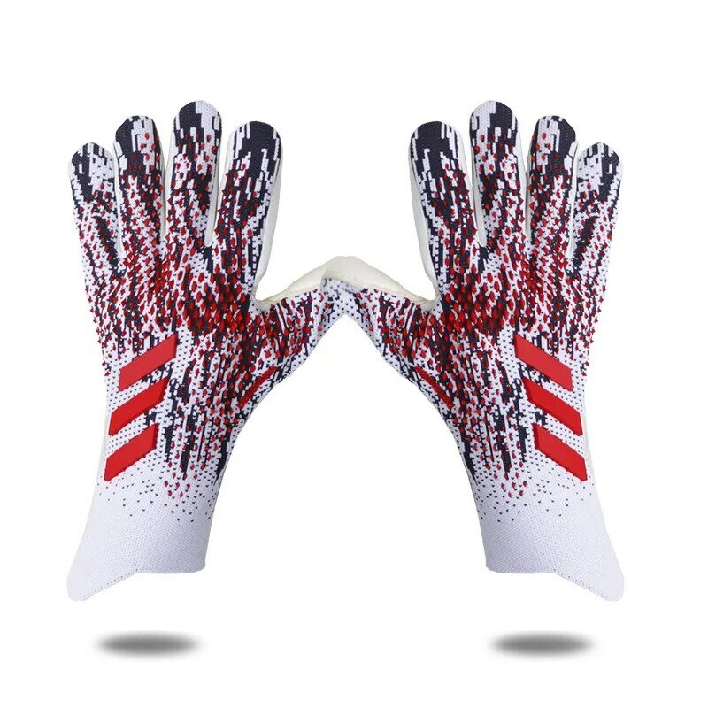 4MM Latex Goalkeeper Gloves Without Finger Protection Thickened Soccer Goalie Gloves Professional Football Goalkeeper Gloves