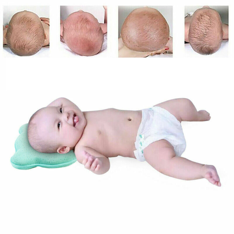 Bebê estereotipado travesseiro de espuma de memória travesseiro recém-nascido infantil cabeça anti-viés cabeça plana forma de correção do sono travesseiro de viagem