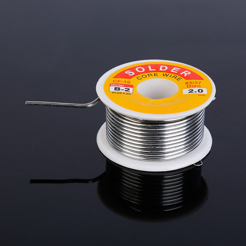 Solda Tin Wire com Rosin Core, alta pureza, vários solda eletrônica, pesos de solda, 0.5mm, 0.6mm, 0.8mm, 1.0mm, 1.2mm, 1.5mm, 2.0mm, 50g