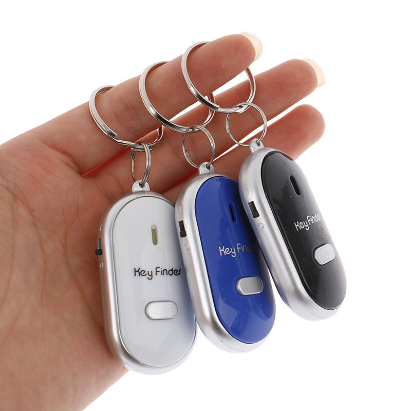 1pc LED Whistle Claps Locator 휴대용 개인 GPS 로케이터 키 파인더 Anti-Lost Whistle Sensors Keychain Tracker