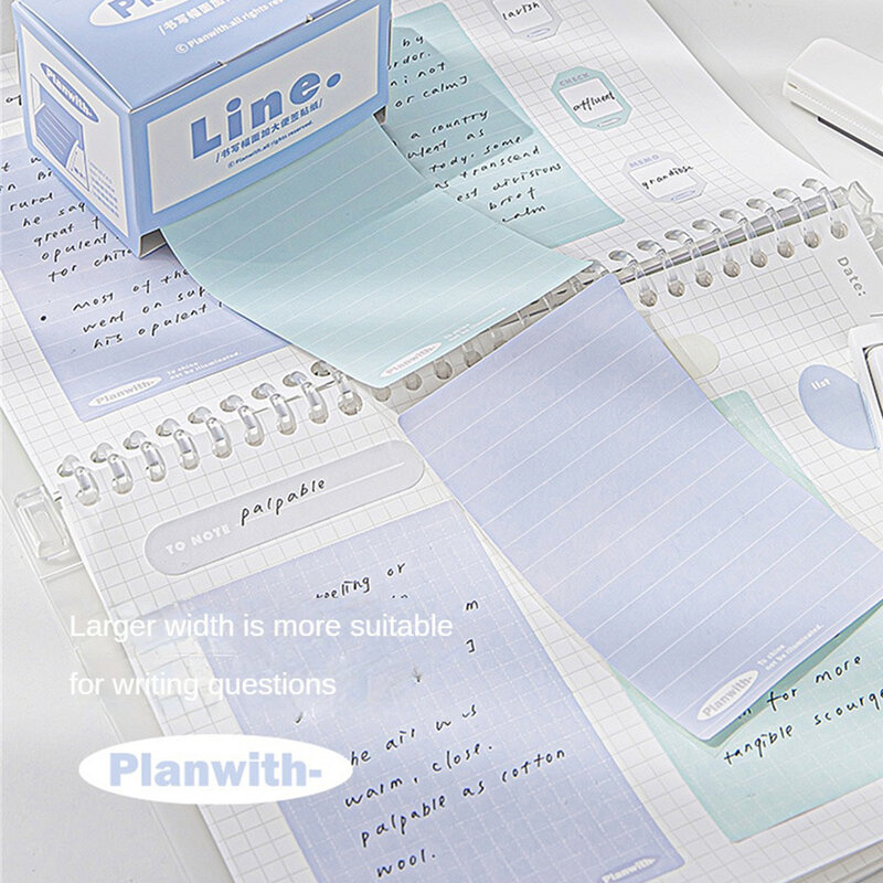 Notas adhesivas en caja, una variedad de opcionales aplicable A múltiples escenarios, película de Tarjeta blanca conveniente de alta calidad