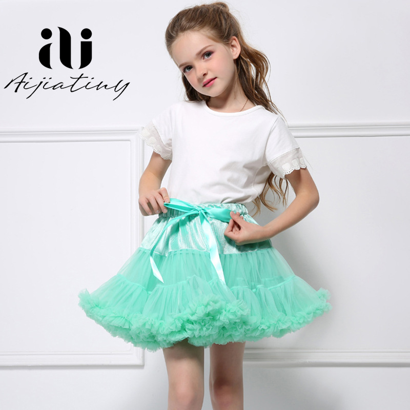 2022 New Princess Girl Tulle Clothes Baby Girls Tutu Skirt Ballerina Pettiskirt Fluffy Children Ballet Skirts For Party Dance