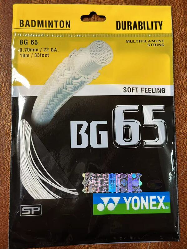 Yonexバドミントンラケット弦yybg65 BG-65高品質の文字列高弾性