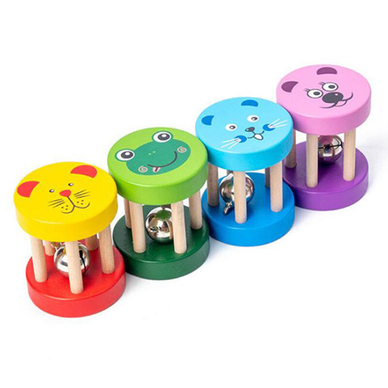 Montessori drewniane grzechotki dla dziecka 1 rok grzechotka dla dzieci zabawki muzyczne drewniane zabawki gry dla niemowląt zabawki dla niemowląt 0 12 miesięcy