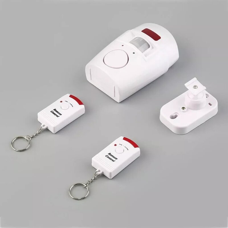 LESHP 105 dB MP Alert Infrared Sensor Alarm system 2 Remote Controller Wireless Home Security PIR Anti-theft Motion Detector
