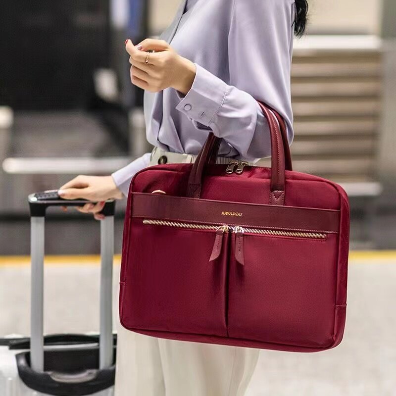 Organisateur de documents d'affaires pour femmes, sac à bandoulière pour ordinateur portable de 16 pouces, pour bureau d'affaires