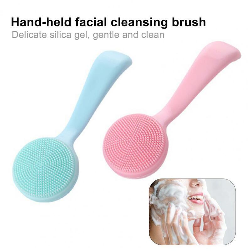 Facial Cleansing Brush Skin-friendly Blackhead Removing Handheld Brush Gentle Exfoliating Facial Cleansing Brush for Girl