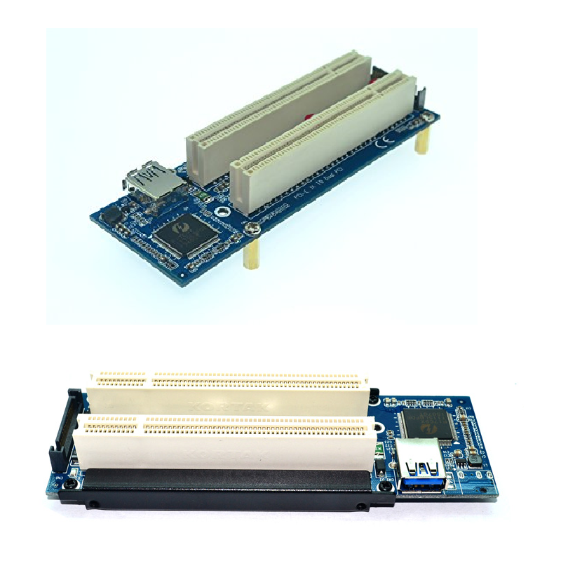 Pci-express PCI-e Ke Kartu Adaptor PCI PCIe Ke Kartu Ekspansi Slot PCI Ganda USB 3.0 Papan Adaptor Konverter Ekspansi Kartu Tambahan
