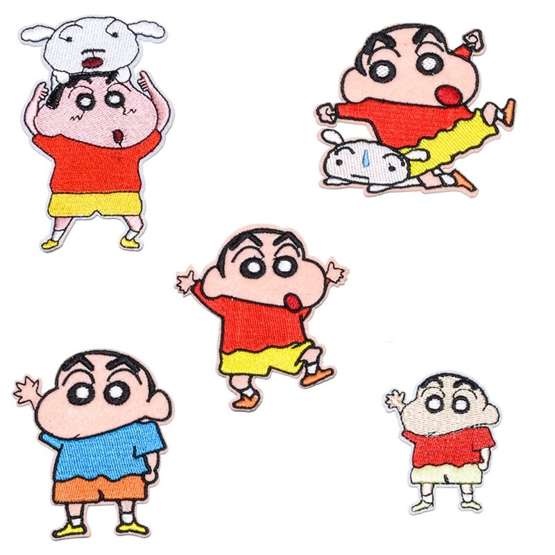 5 Stks/partij Cartoon Japan Film Sterren Patch Ijzer Op Patches Voor Kleding Kind Kleding T-shirt Rugzak Diy Strijken Patche