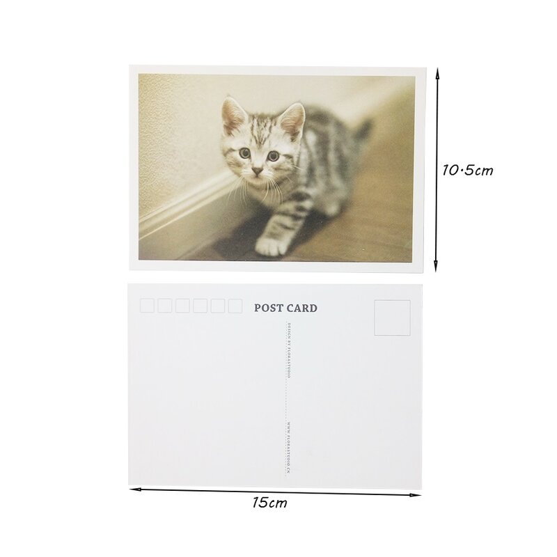 28ชิ้น/ล็อตชุดแมวแมววินเทจโปสการ์ด New Year Greeting Card แมวการ์ดเชิญงานเลี้ยง
