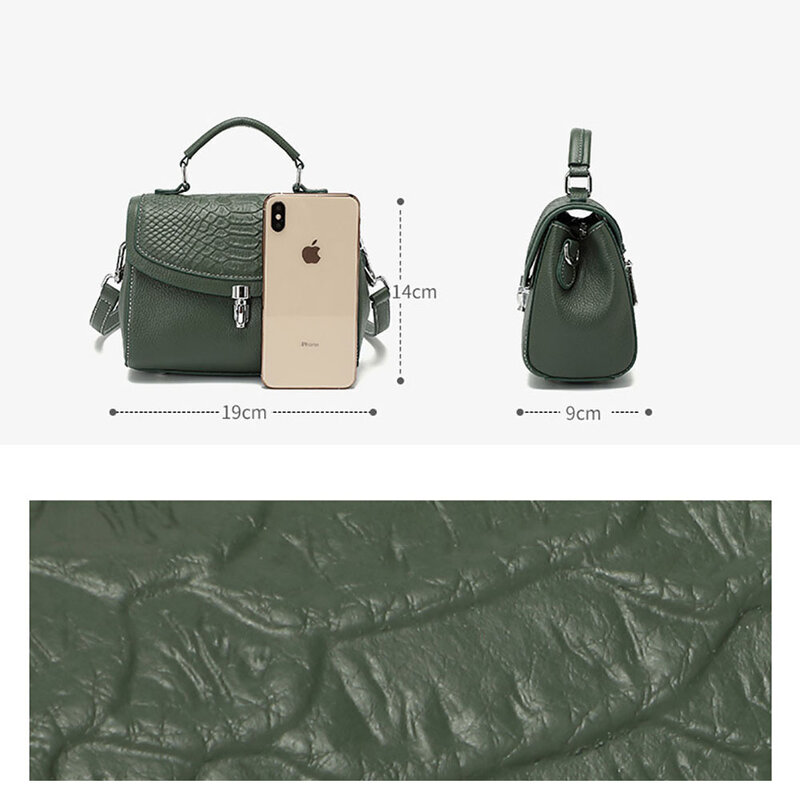 Luxury Serpentine Pattern Women's Bags 2023 New Designer Genuine Leather Shoulder Bags Fashion Texture Zipper Handbags for Women