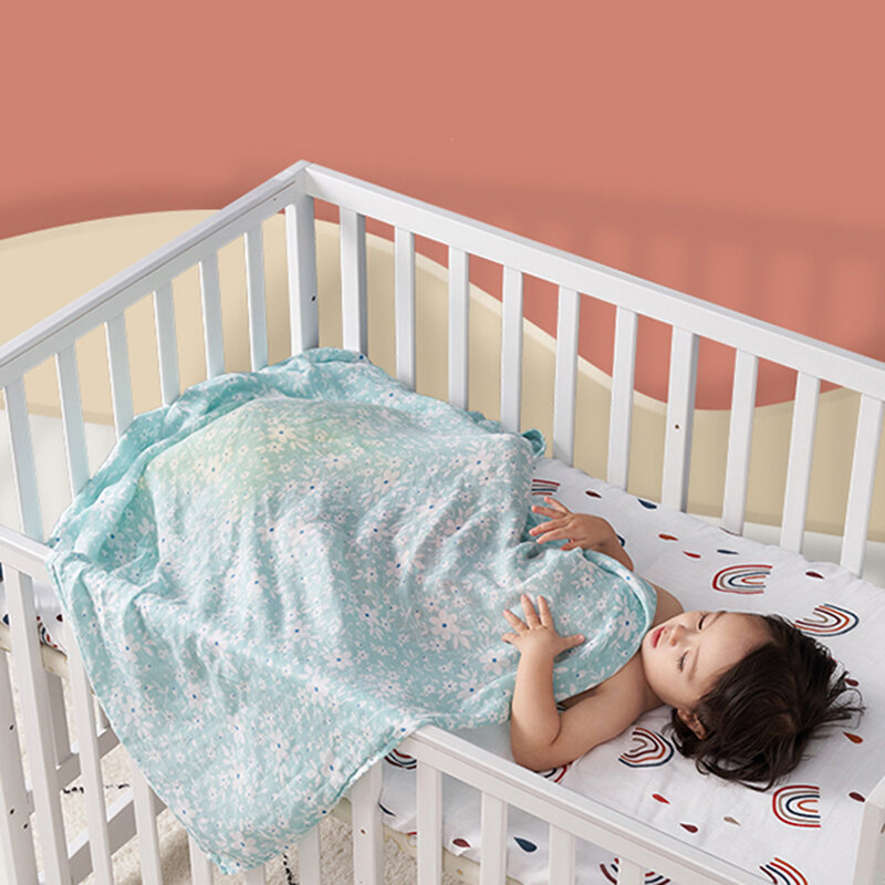 Kangobaby 2PCS Set High Quality Digital Print Popular Receiving Blanket Skin-friendly For Newborn Baby Muslin Swaddle Blanket