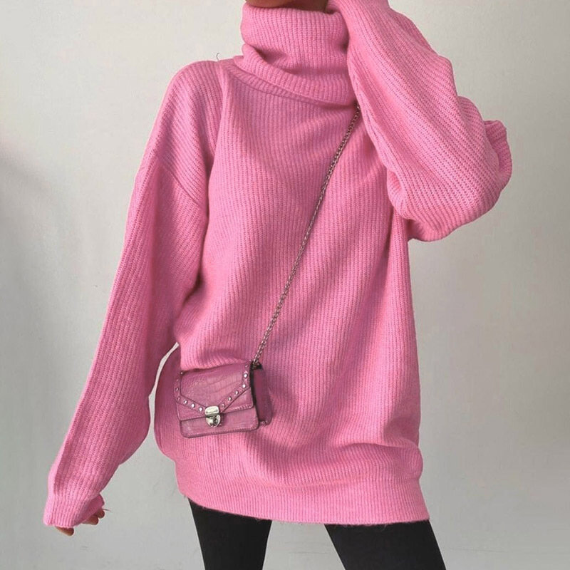 Pull ample en laine pour femme, vêtement décontracté, vente en gros, livraison directe, automne et hiver, 2022