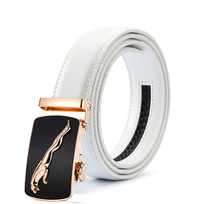 Male Automatic Buckle Belts For Men Authentic Girdle Trend Men's Belts Ceinture Fashion Designer Women Jean White Belt